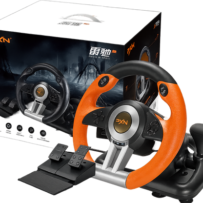 PXN V3II – Volant de course avec pédales, contrôleur de jeu à vibrations pour Xbox One, PC, PS3, PS4, Nintendo Switch