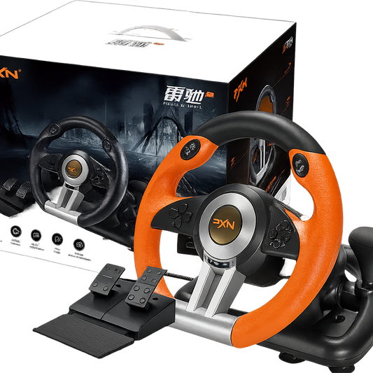 PXN V3II – Volant de course avec pédales, contrôleur de jeu à vibrations pour Xbox One, PC, PS3, PS4, Nintendo Switch